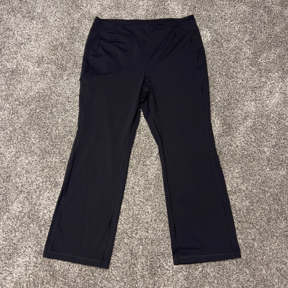 Duluth Trading Co NoGA Namaste Pants Black Bootcut XL x 31 15771 Activewear